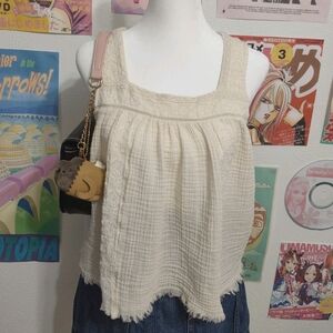 100% Cotton Aerie Cream Tank